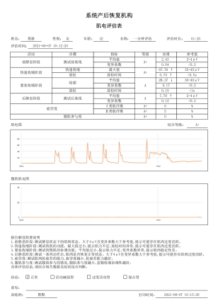 系统产后恢复评估报告